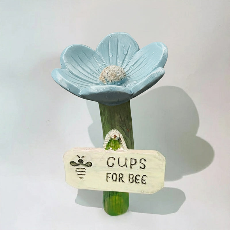 Bee & Butterfly Waterer Shallow Resin Bowl Stake