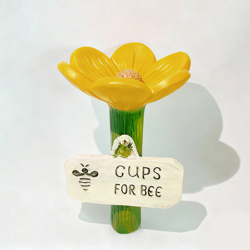 Bee & Butterfly Waterer Shallow Resin Bowl Stake