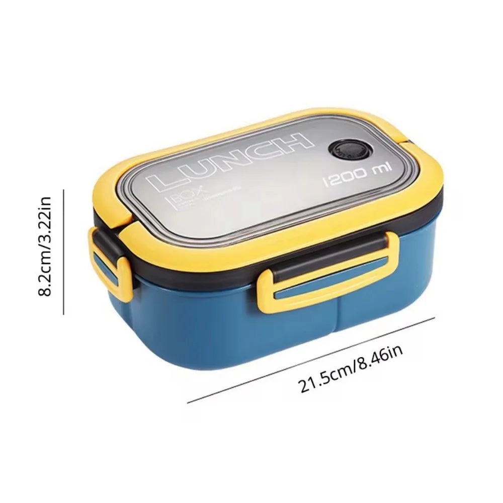Bento Lunch Box Two-Tier Leak-Proof With Utensils