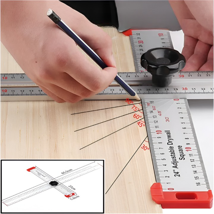 Bevel Gauge Metal High-Precision 0 to 180 Degree Range