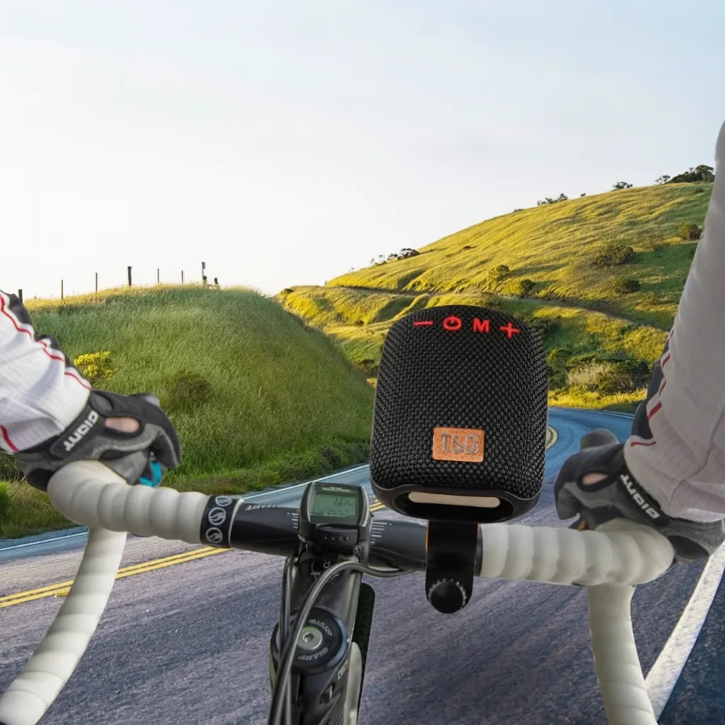 Bicycle Bluetooth Speaker Waterproof IPX5 Handlebar Mount Long Battery