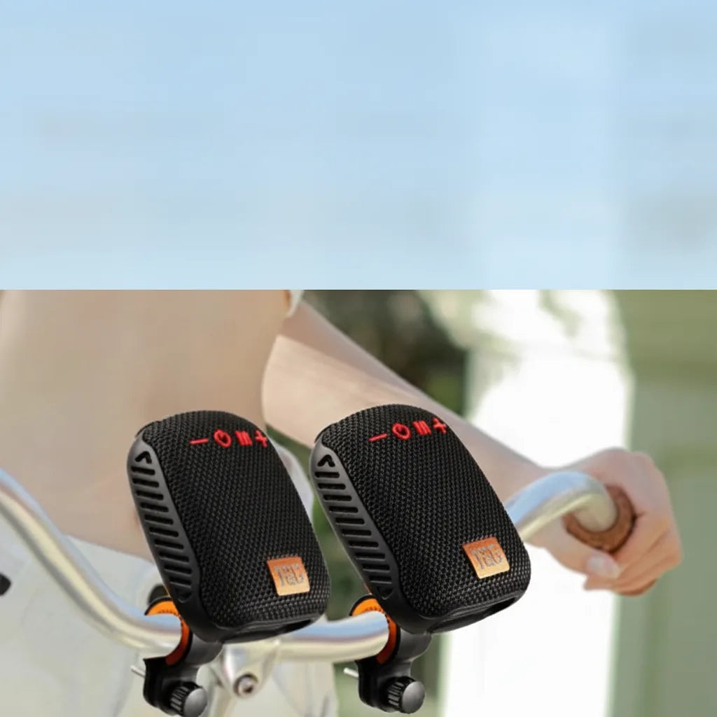 Bicycle Bluetooth Speaker Waterproof IPX5 Handlebar Mount Long Battery