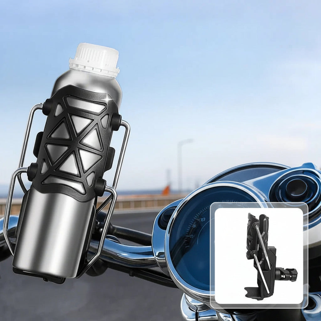 Bicycle Bottle Holder Adjustable Grip Tool-Free Mounting