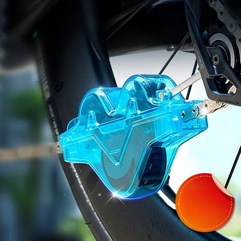 Bicycle Chain Cleaner Transparent Blue Set of 2