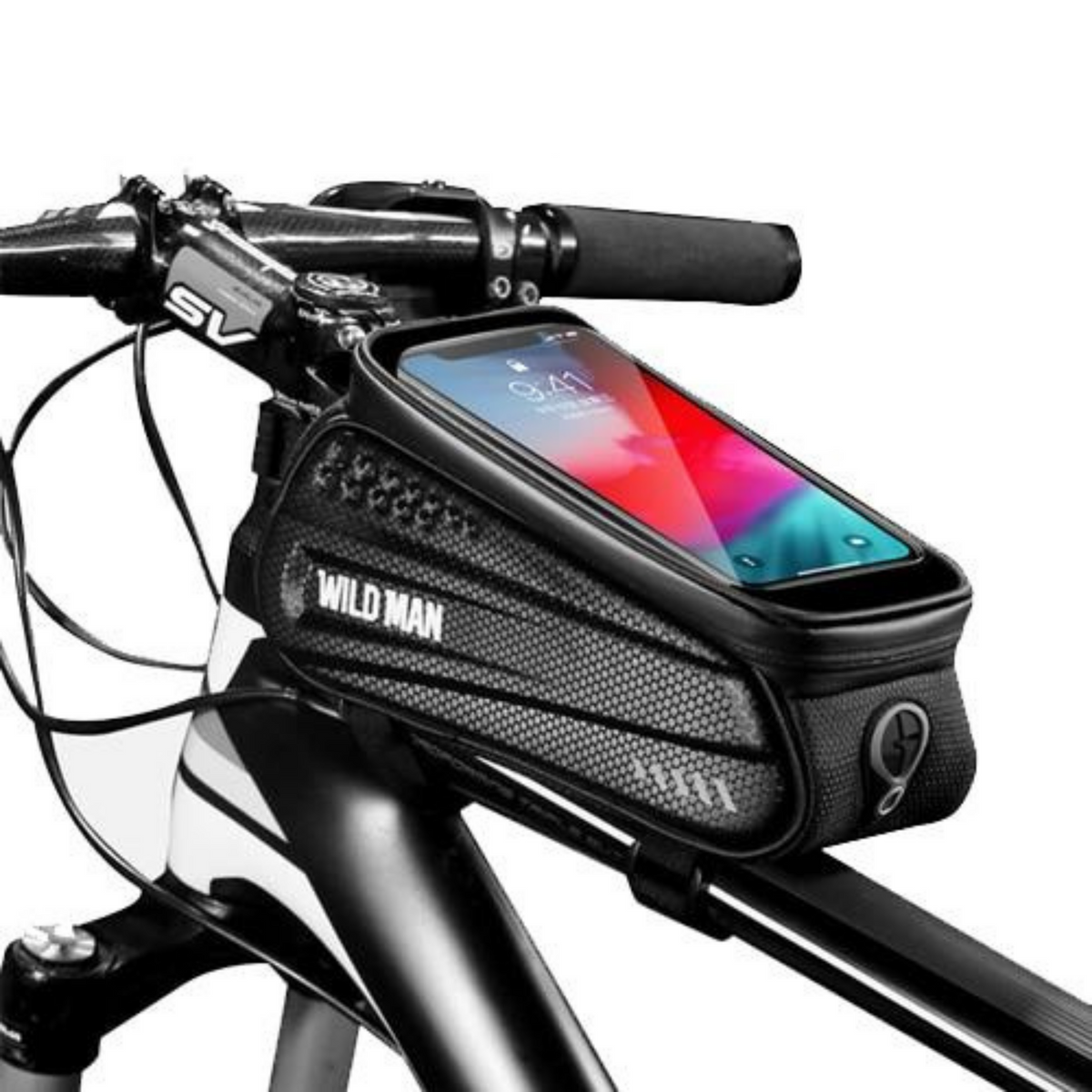 Bicycle Frame Bag Touchscreen Phone Window Waterproof Hardcase