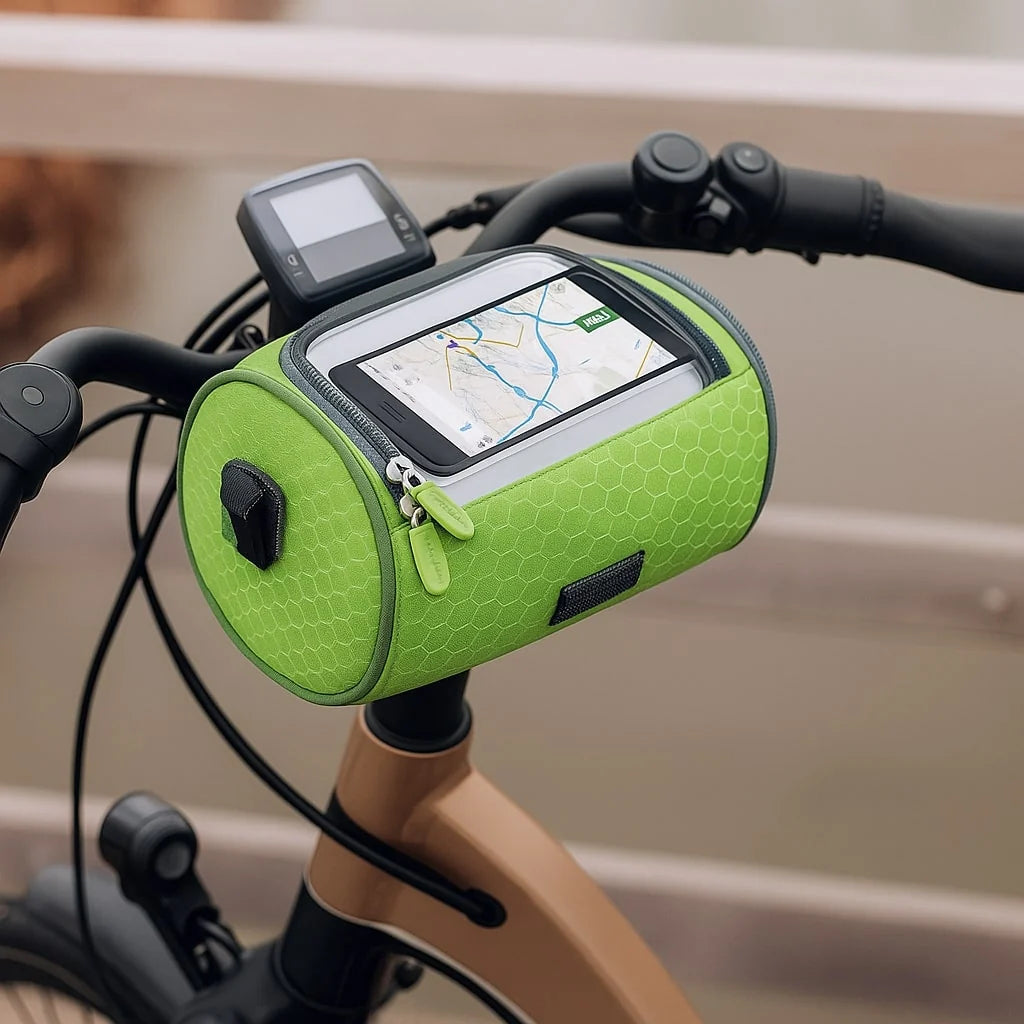 Bicycle Handlebar Bag Touchscreen Window & Water-Resistant