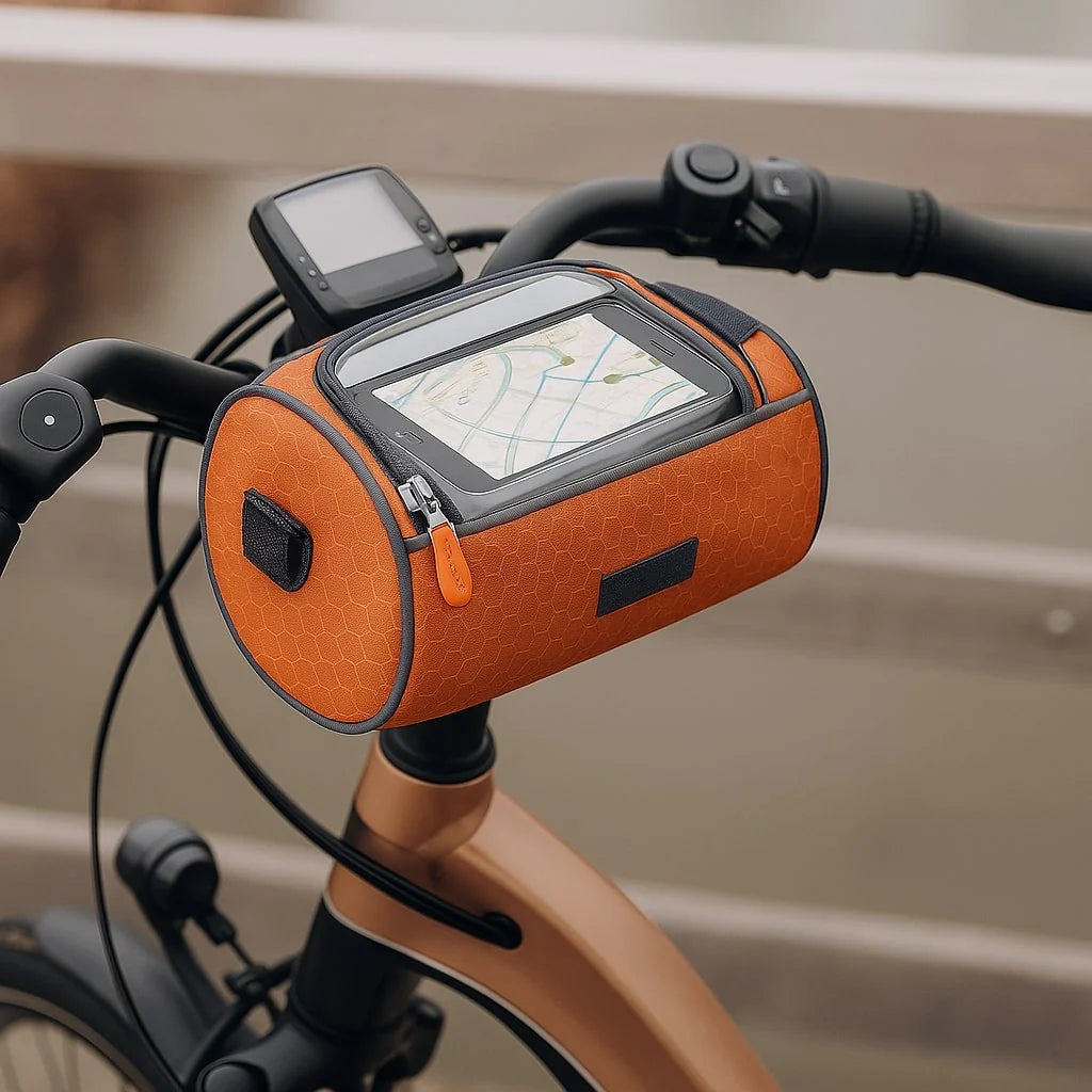 Bicycle Handlebar Bag Touchscreen Window & Water-Resistant