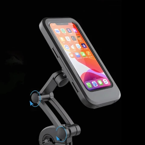 Bicycle Phone Holder Waterproof Touch Window 360° Rotation