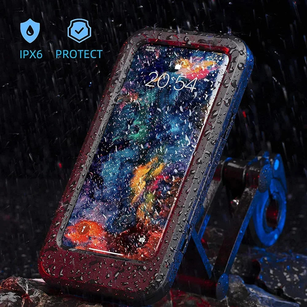 Bicycle Phone Holder Waterproof Touchscreen & 360° Swivel