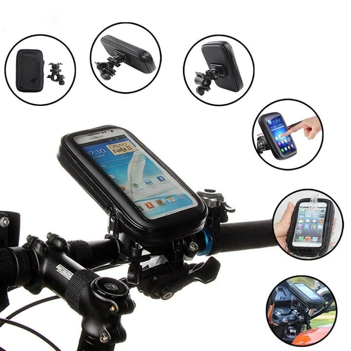 Bicycle Phone Mount Waterproof 15W Wireless Charging