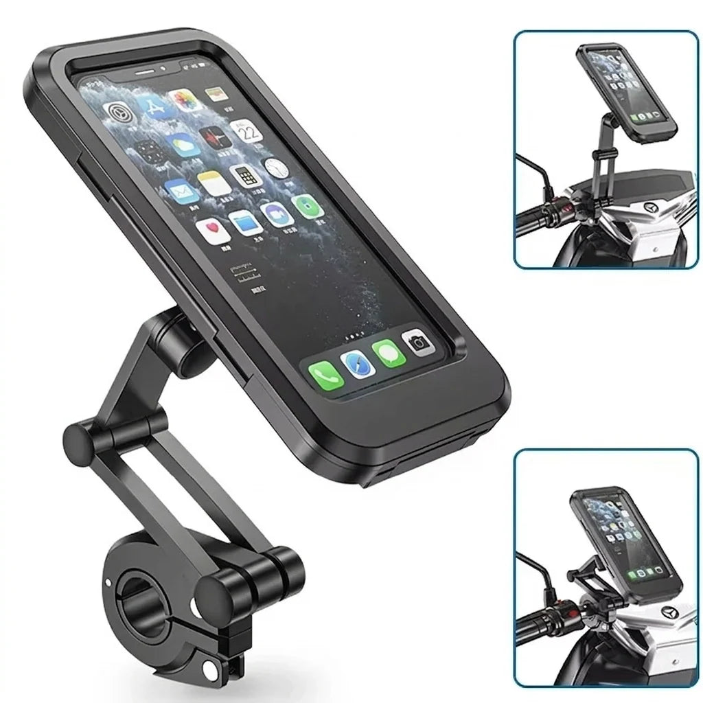 Bicycle Phone Mount Waterproof Touchscreen 360° Swivel
