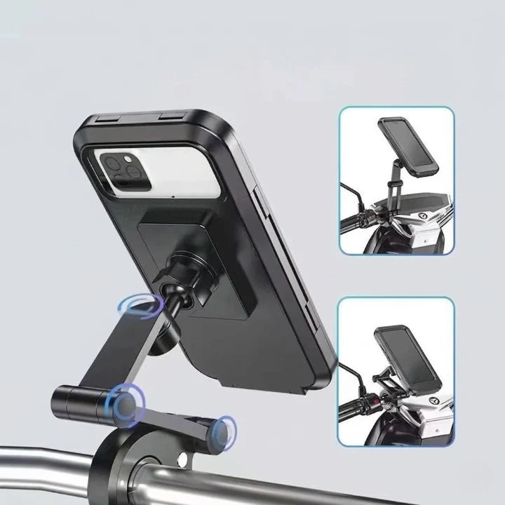 Bicycle Phone Mount Waterproof Touchscreen 360° Swivel