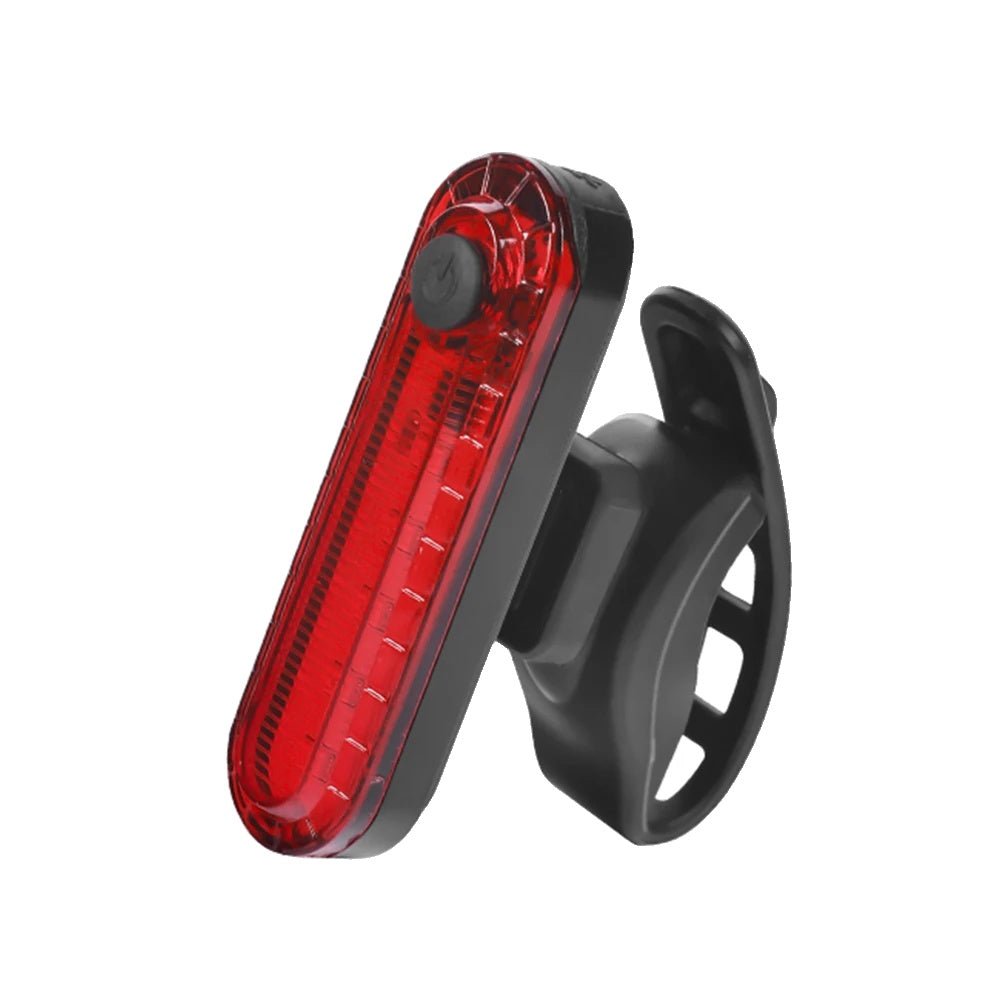 Bicycle Rear Light USB Rechargeable IPX4 Tool-Free Silicone Mount