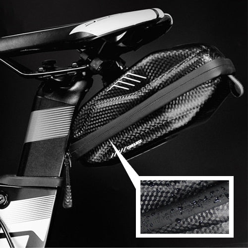 Bicycle Saddle Bag Quick-Release Mount Waterproof 1.5L