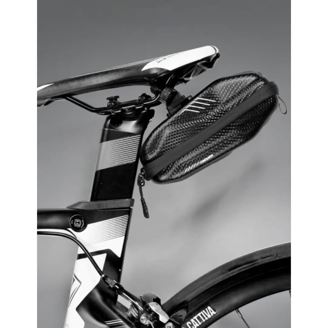Bicycle Saddle Bag Quick-Release Waterproof Hard Shell