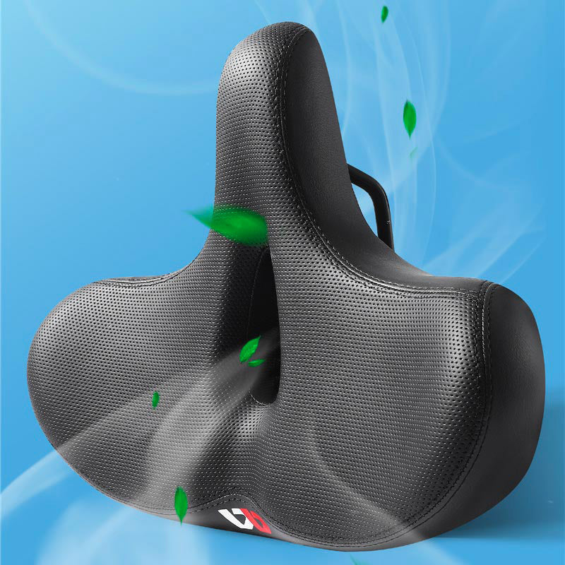 Bicycle Saddle Ergonomic Foam Padding Weatherproof Leather