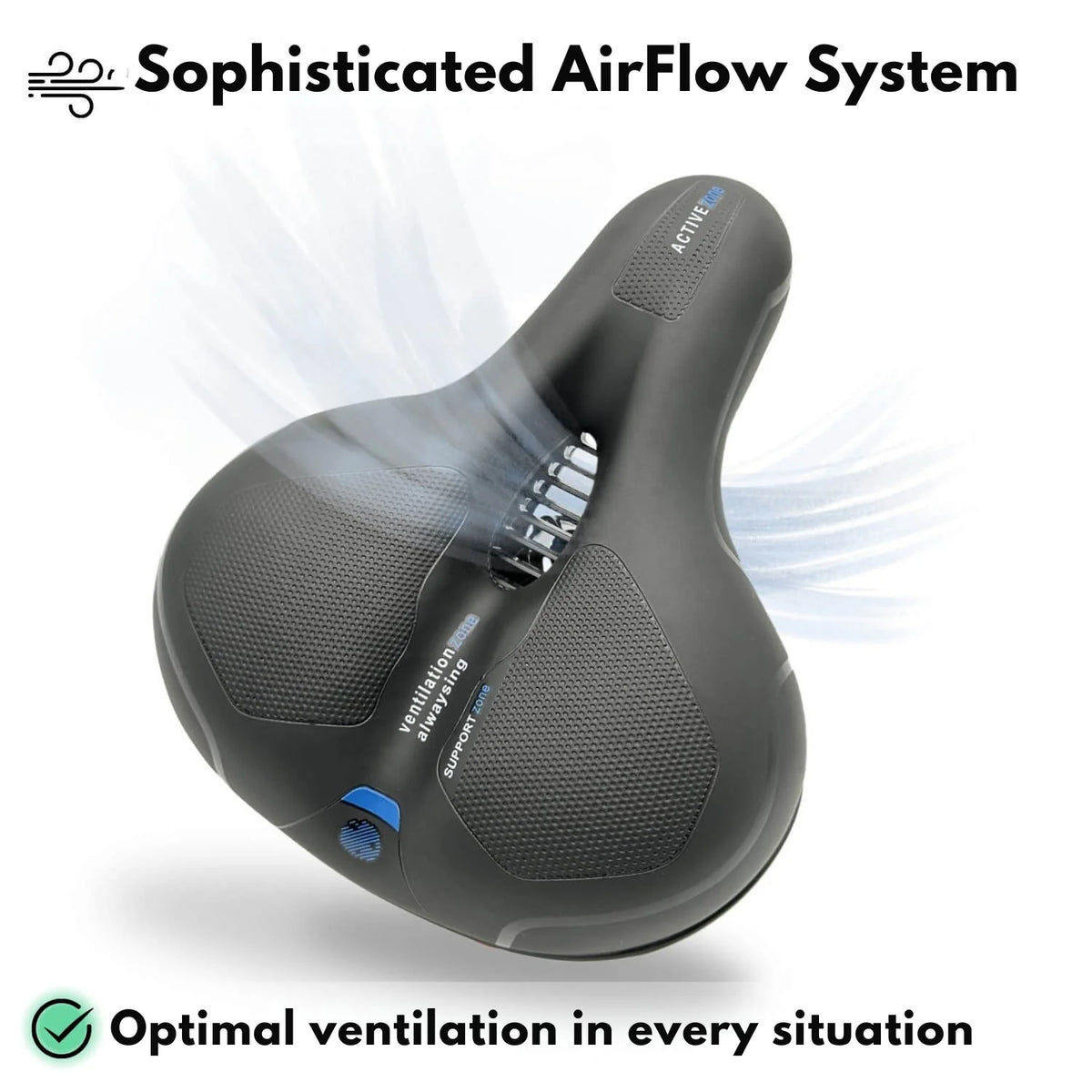 Bicycle Saddle Ergonomic Memory Foam Shock-Absorbing & Breathable