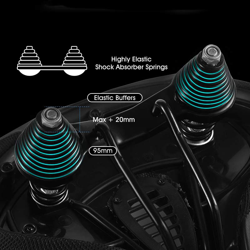 Bicycle Saddle Ergonomic Wide Padded Weather-Resistant