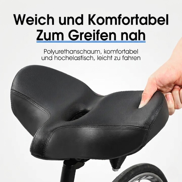 Bicycle Saddle Extra Wide Ergonomic Ventilated Channel