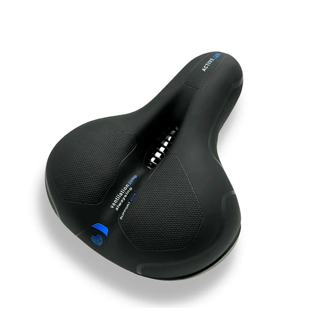 Bicycle Saddle Memory Foam & Gel Double Suspension