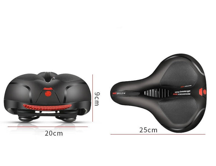 Bicycle Saddle Memory Foam & Gel Double Suspension