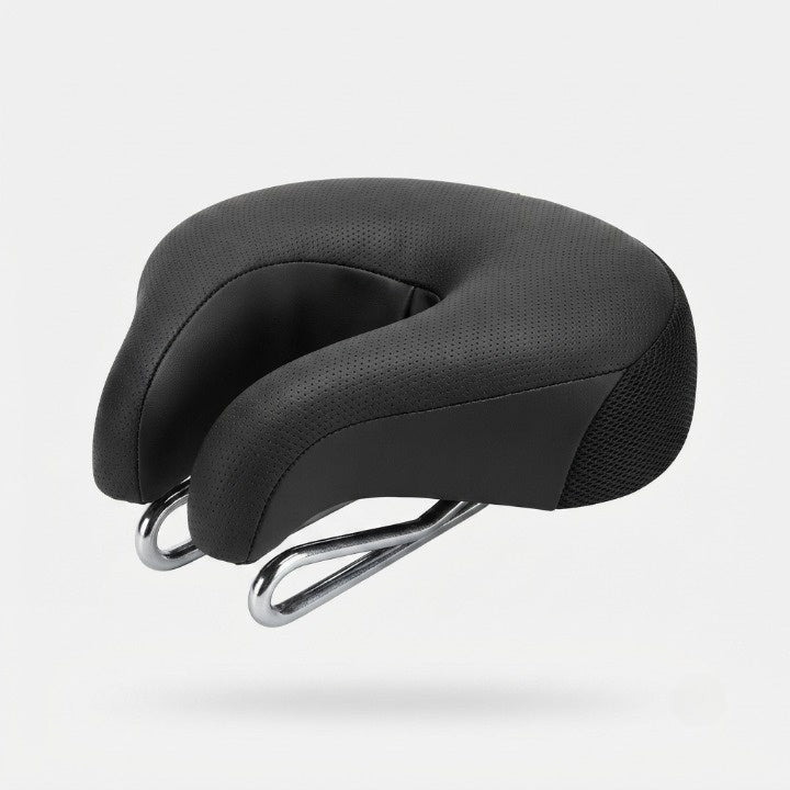 Bicycle Saddle Noseless Pressure Relief Double Spring Suspension
