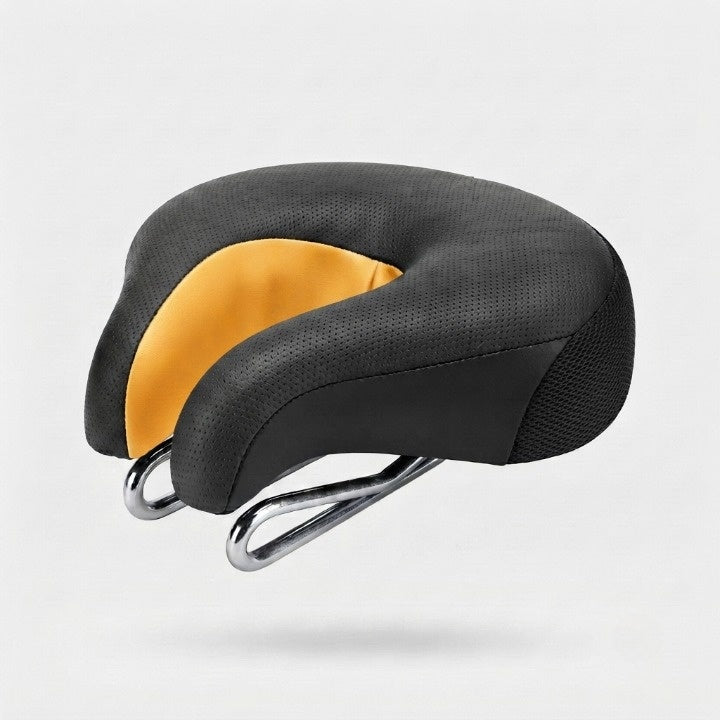 Bicycle Saddle Noseless Pressure Relief Double Spring Suspension
