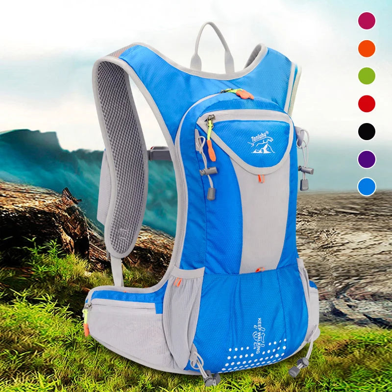 Bike Backpack Hydration-Ready Breathable Mesh & Water-Repellent