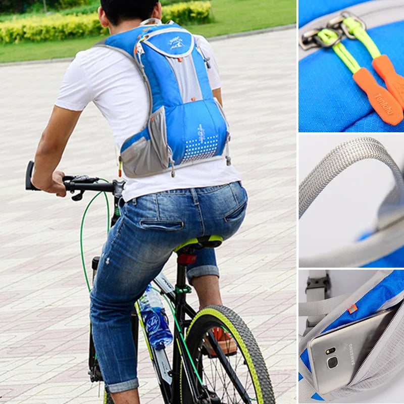 Bike Backpack Hydration-Ready Breathable Mesh & Water-Repellent