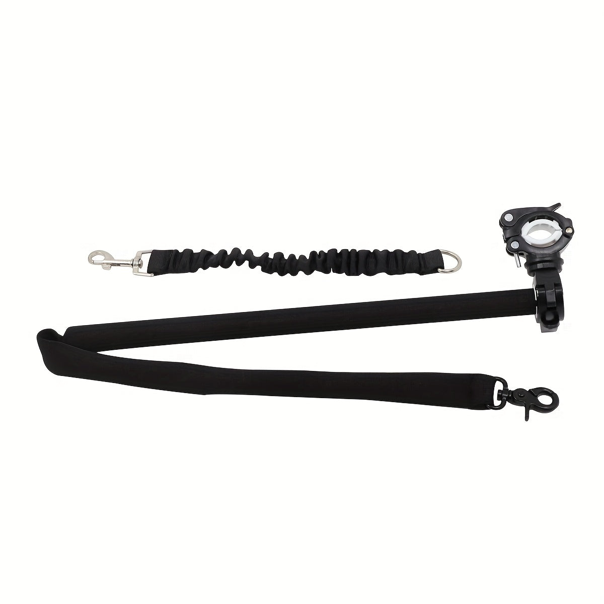 Bike Dog Leash Shock-Absorbing Aluminum Frame & Stainless Steel Cable