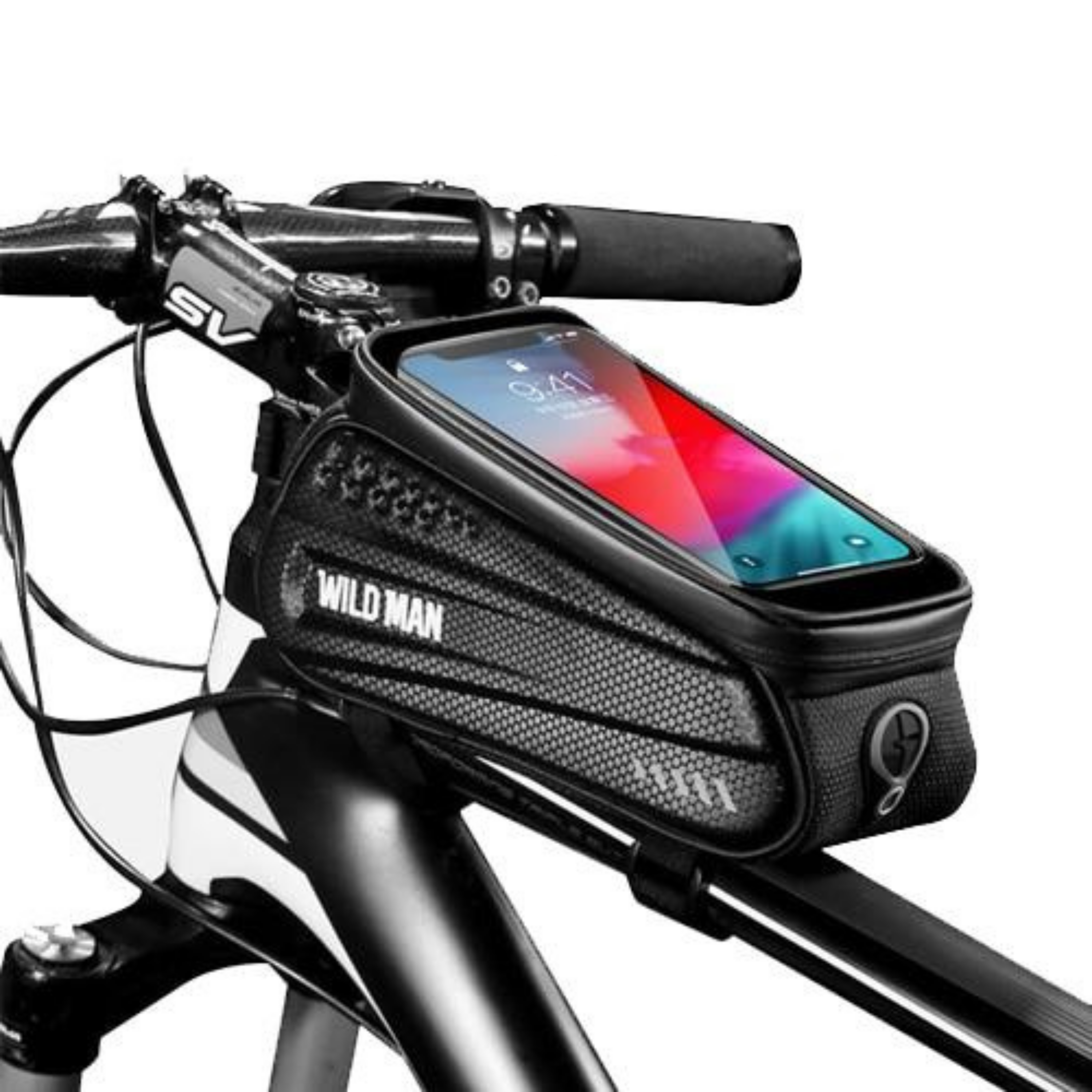 Bike Frame Bag Waterproof Touchscreen Shock Resistant