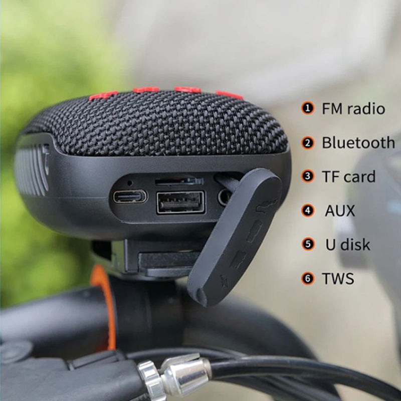 Bike Handlebar Speaker Bluetooth & Hands-Free Water-Resistant