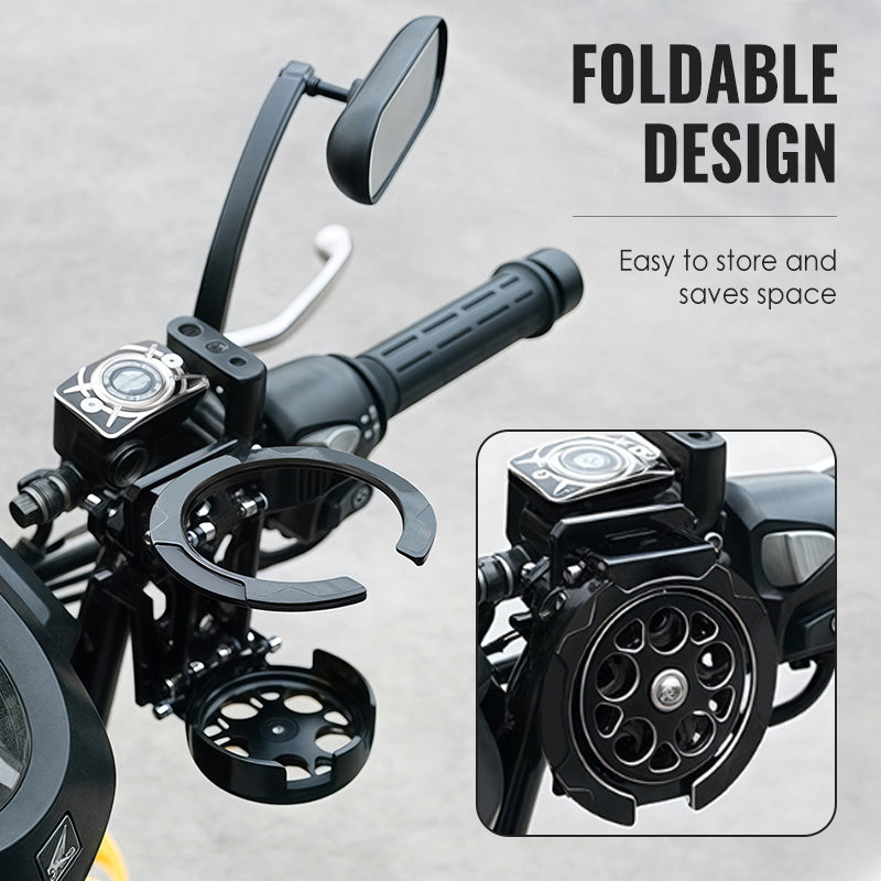 Bike & Motorcycle Handlebar Seat Compact Foldable Secure Grip