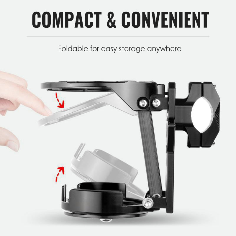 Bike & Motorcycle Handlebar Seat Compact Foldable Secure Grip