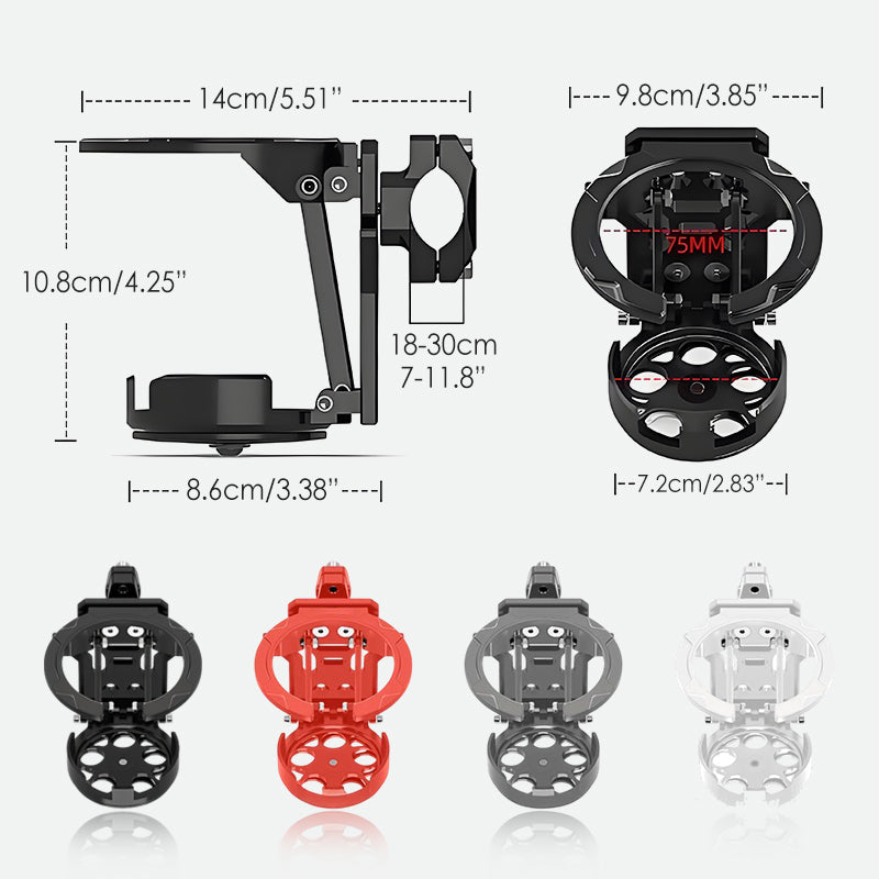 Bike & Motorcycle Handlebar Seat Compact Foldable Secure Grip