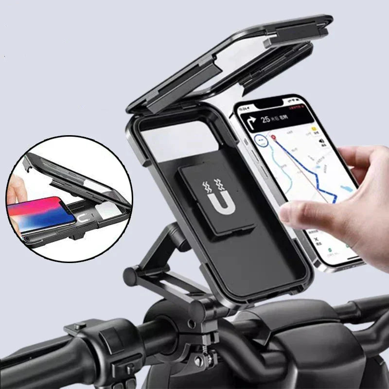 Bike Phone Mount Integrated 5000 mAh 15W Waterproof Touchscreen