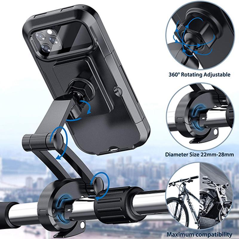 Bike Phone Mount Integrated 5000 mAh 15W Waterproof Touchscreen