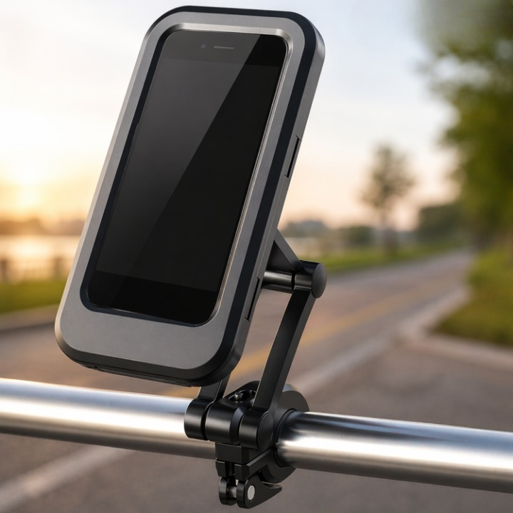 Bike Phone Mount Waterproof 360° Rotatable Tool Free