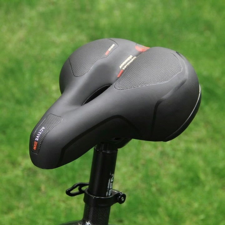 Bike Saddle Ergonomic Soft Padding Reflective Strip