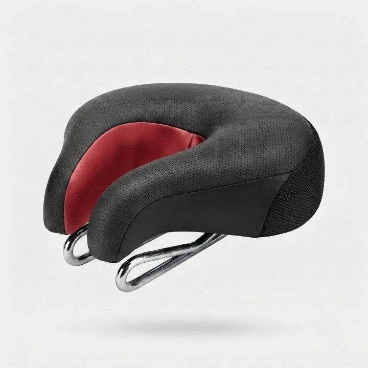 Bike Saddle No-Nose Ergonomic Foam Dual-Spring Suspension