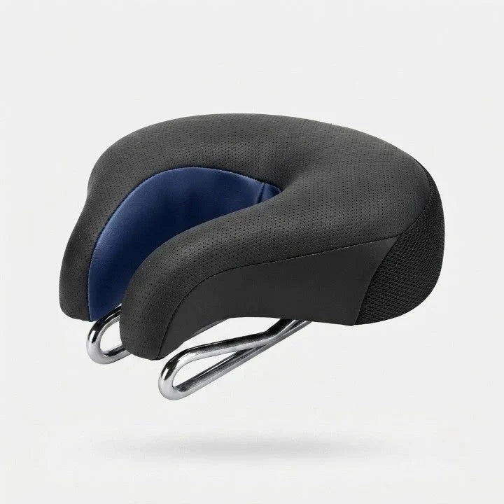 Bike Saddle No-Nose Ergonomic Foam Dual-Spring Suspension