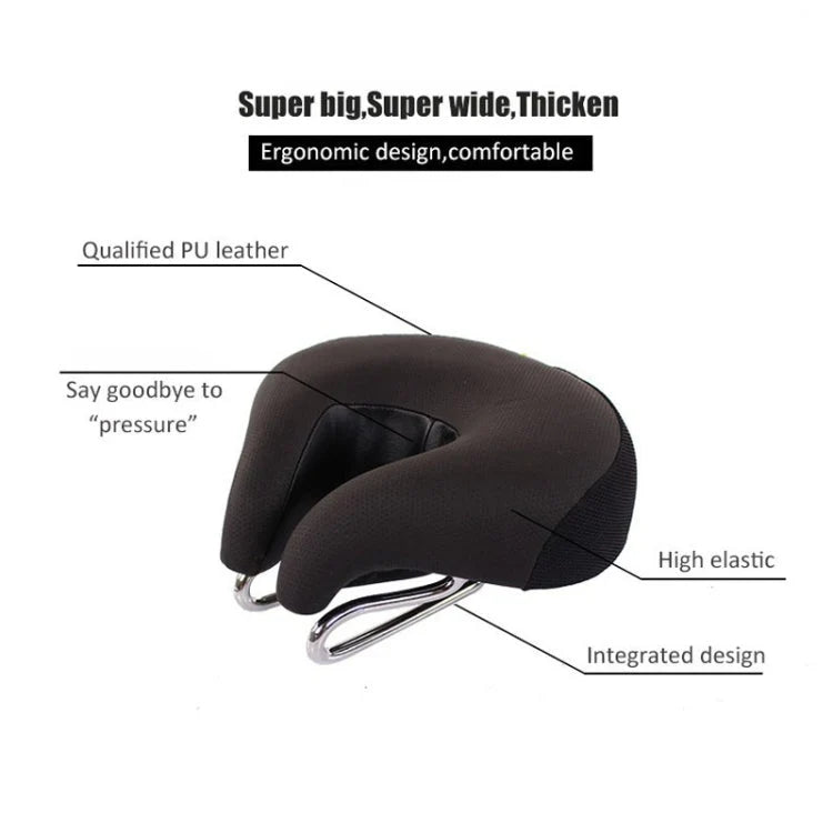 Bike Saddle Noseless Ventilated Foam & Spring Suspension