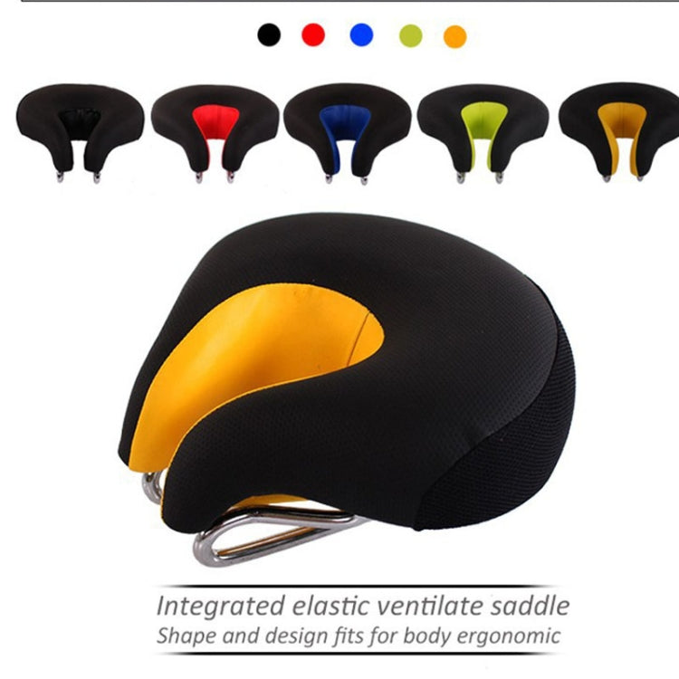 Bike Saddle Noseless Wide Spring Suspension