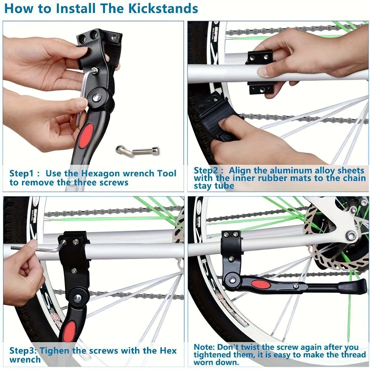 Bike Stand Adjustable Height Aluminum Stable Support