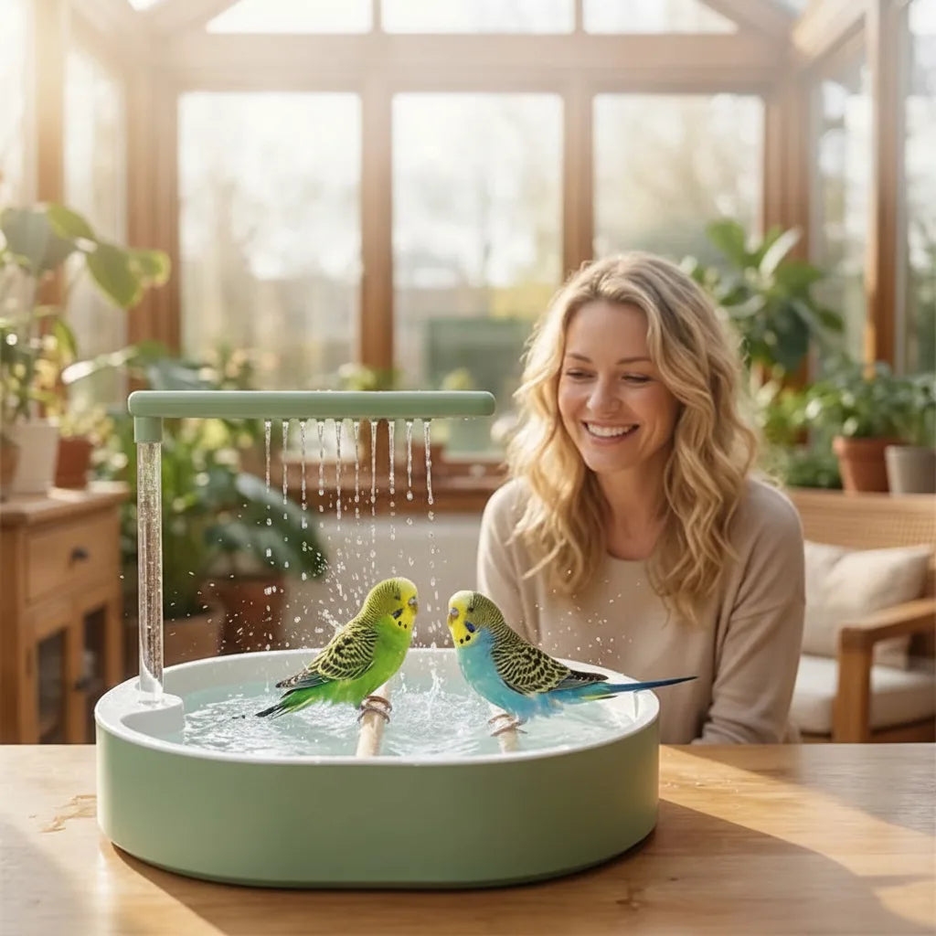 Bird Bathtub Circulating Pump USB Powered Non-Slip Basin