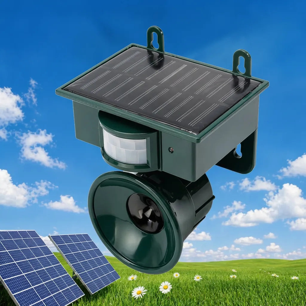 Bird Deterrent PIR Sensor Solar Powered Natural Predator Calls