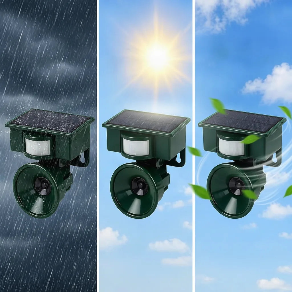 Bird Deterrent PIR Sensor Solar Powered Natural Predator Calls