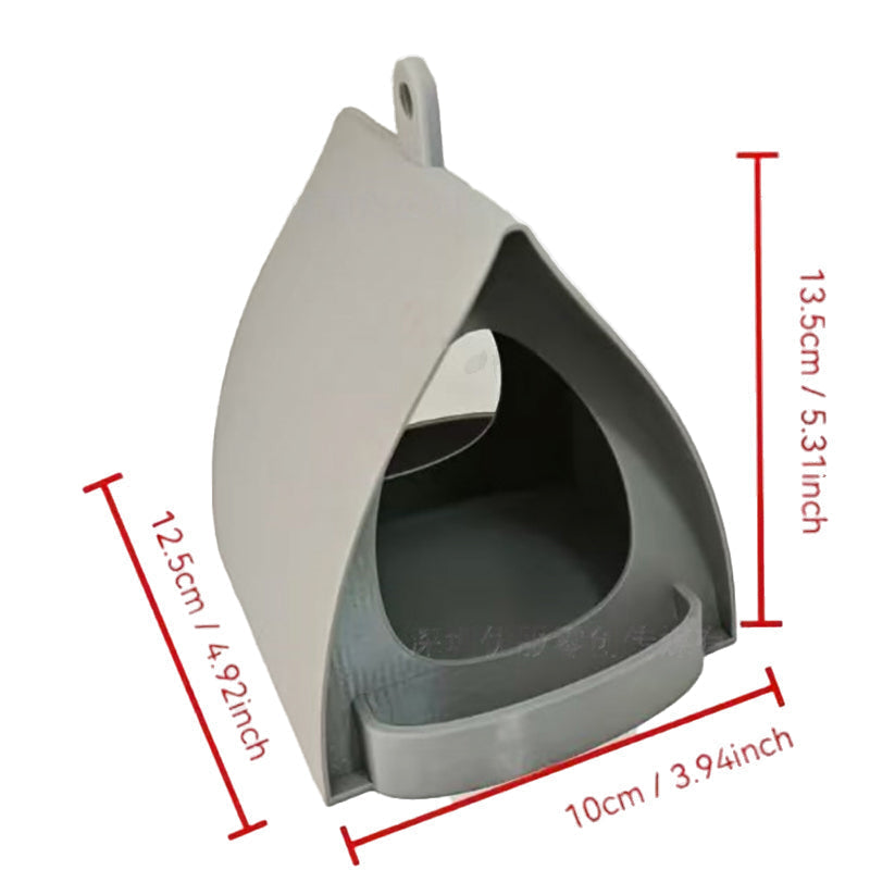 Bird Feeder Covered Weather-Resistant Hanging Loop & Perch