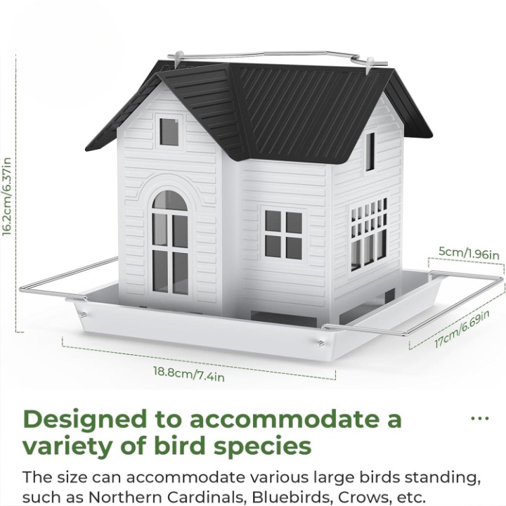 Bird Feeder Solar LED Weatherproof Metal