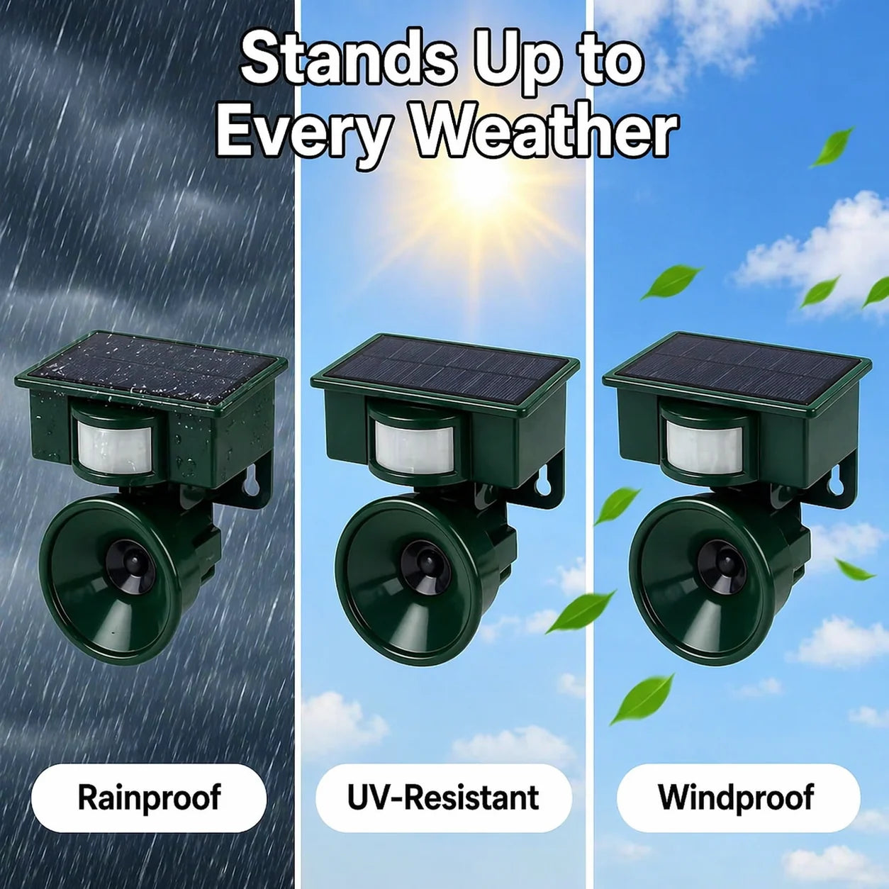 Bird Repellent Solar Motion Sensor & Predator Calls